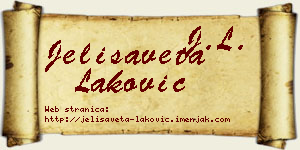 Jelisaveta Laković vizit kartica